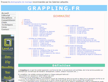 Tablet Screenshot of grappling.fr